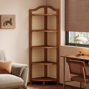 Corner Storage Rack Household Floor-Standing Corner Corner Storage Cabinet Living Room Sofa Side Triangular Multi-Layer Storage Shelf