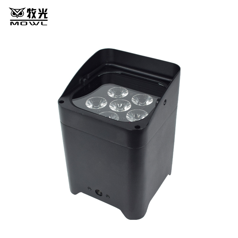 Batería par luz seis-en-1 Pa luz de control remoto Aplicación de carga inalámbrica infrarroja Luz de teñido luz de la etapa de la boda