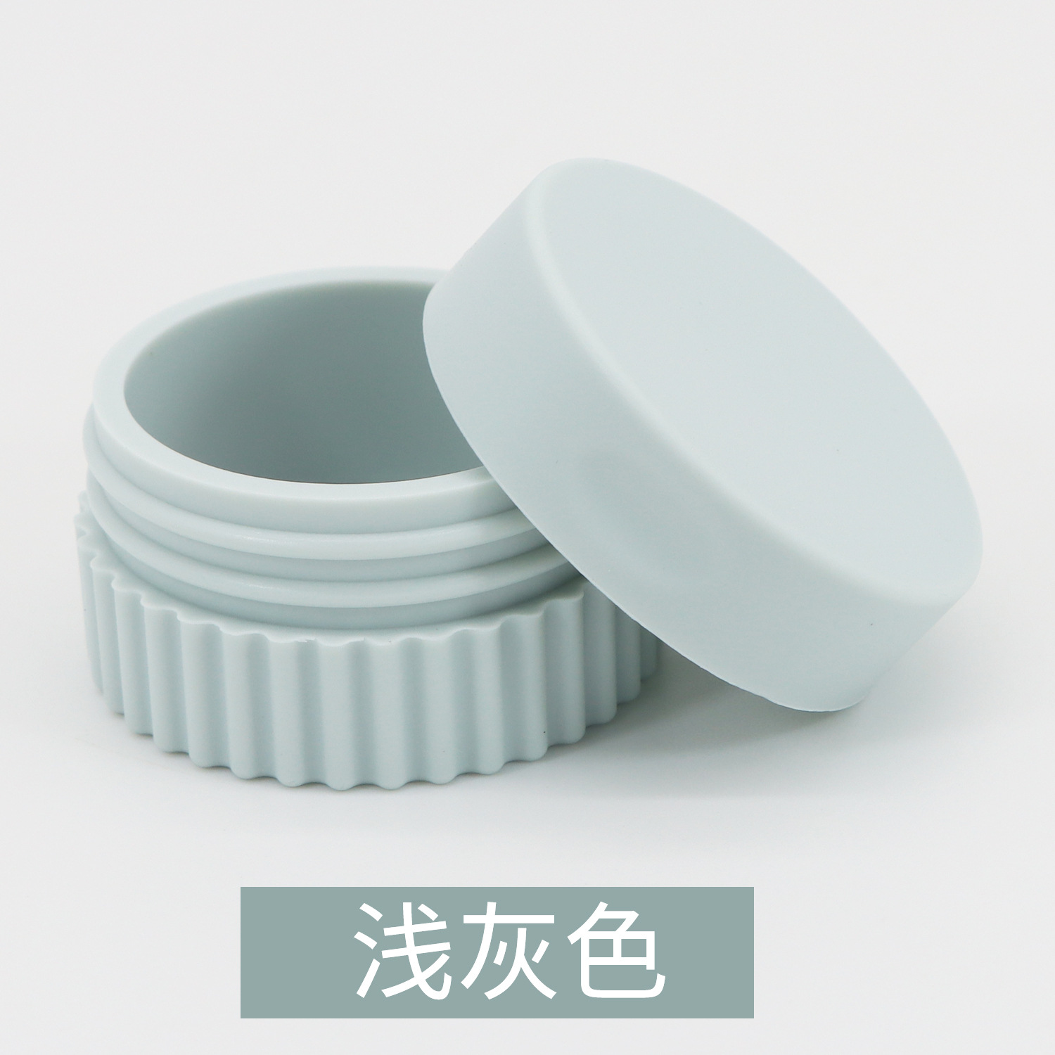 Caja de embalaje de silicona caja de polvo suelto de viaje portátil caja de medicina botella de embalaje de loción caja de almacenamiento de joyería con tapa botella de crema