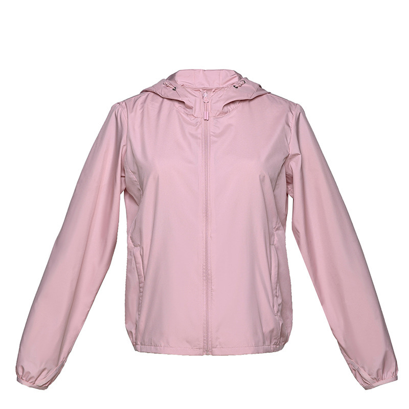 Chaqueta de Protección Solar para Mujer UPF50 de Poliéster, con Capucha, Transpirable, para Exteriores
