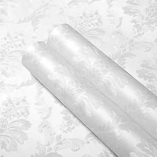 Rice Roll Waterproof Simple Modern European Solid Color Wallpaper Self-Adhesive Wallpaper Bedroom Living Room Kitchen Anti-Rich Cloud
