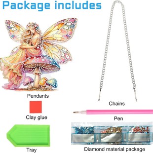 Cross-mirror new diamond painting acrylic material single-sided crystal diamond doorplate Christmas style factory outlet