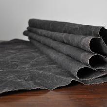 柿染土布 太阳染手织布 传统复古布料 草木染植物染柿漆染老土布