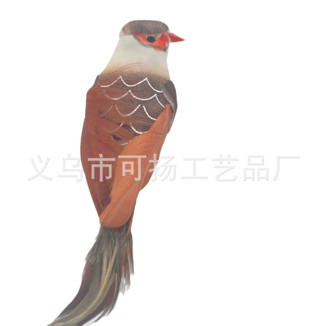 仿真小鸟 羽毛鸟庭院绿植家居装饰工艺品小鸟道具摆件配件批发