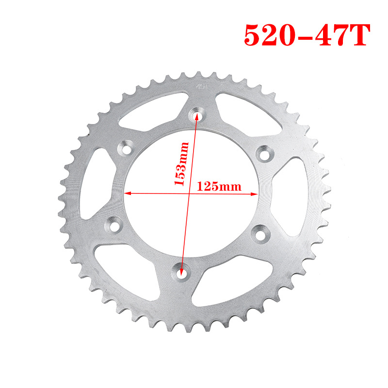 520 모델 47개 치아 6개 구멍 내부 구멍 간격 153mm