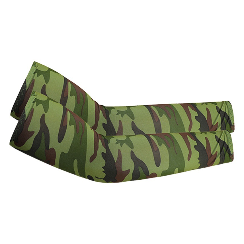 Protección solar oversleeve montañismo al aire libre fresco militar ventilador oversleeve primavera y verano protección UV camuflaje manga de seda de hielo brazo protector para hombres