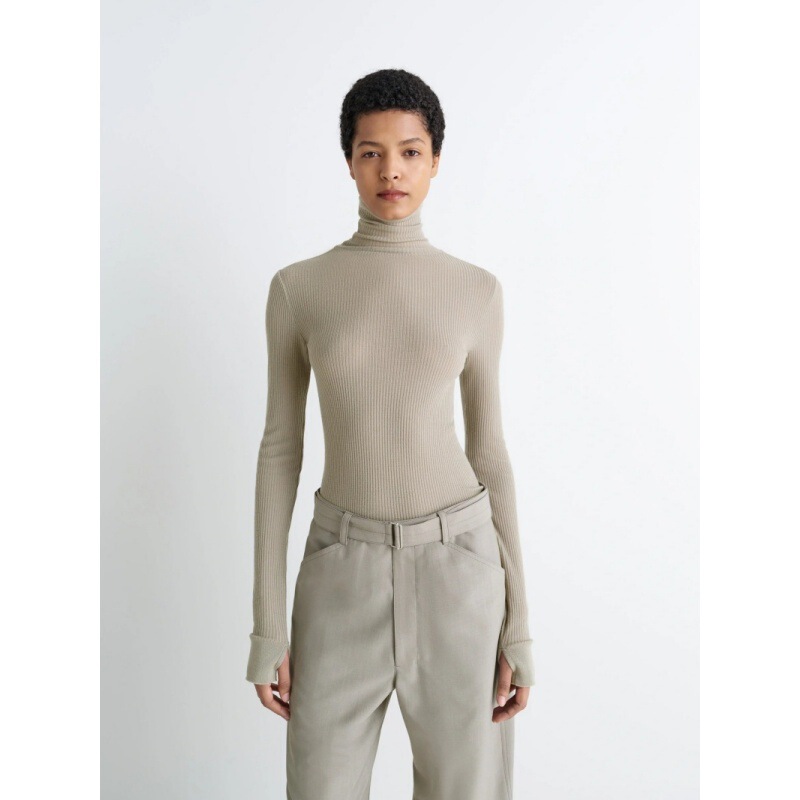 Longmei Merino Wool Turtleneck Knitwear for Women 2026 Early Spring New Lem Style Simple Slim Fit Base Shirt Longmei Merino Wool Turtleneck Knitwear for Women 2026 Early Spring New Lem Style Simple Slim Fit Base Shirt