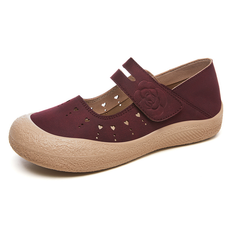 Zapatos de verano para mujer nuevo estilo zapatos casuales de boca baja de todo fósforo sandalias de mujer de un pie zapatos de madre de suela suave transpirables y sin olor