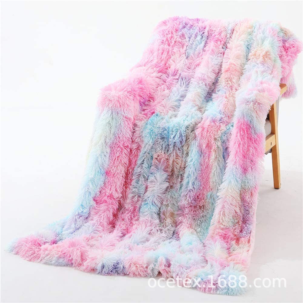 厂家定 制天鹅绒沙发盖毯ins风印花毛绒毯子办公室午休小毛毯批发