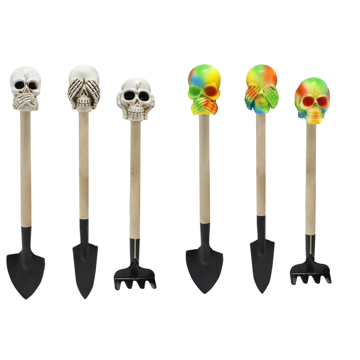 Creative potted small shovel flower planting shovel loose soil flower shovel gardening planting succulent tools suit three-piece set