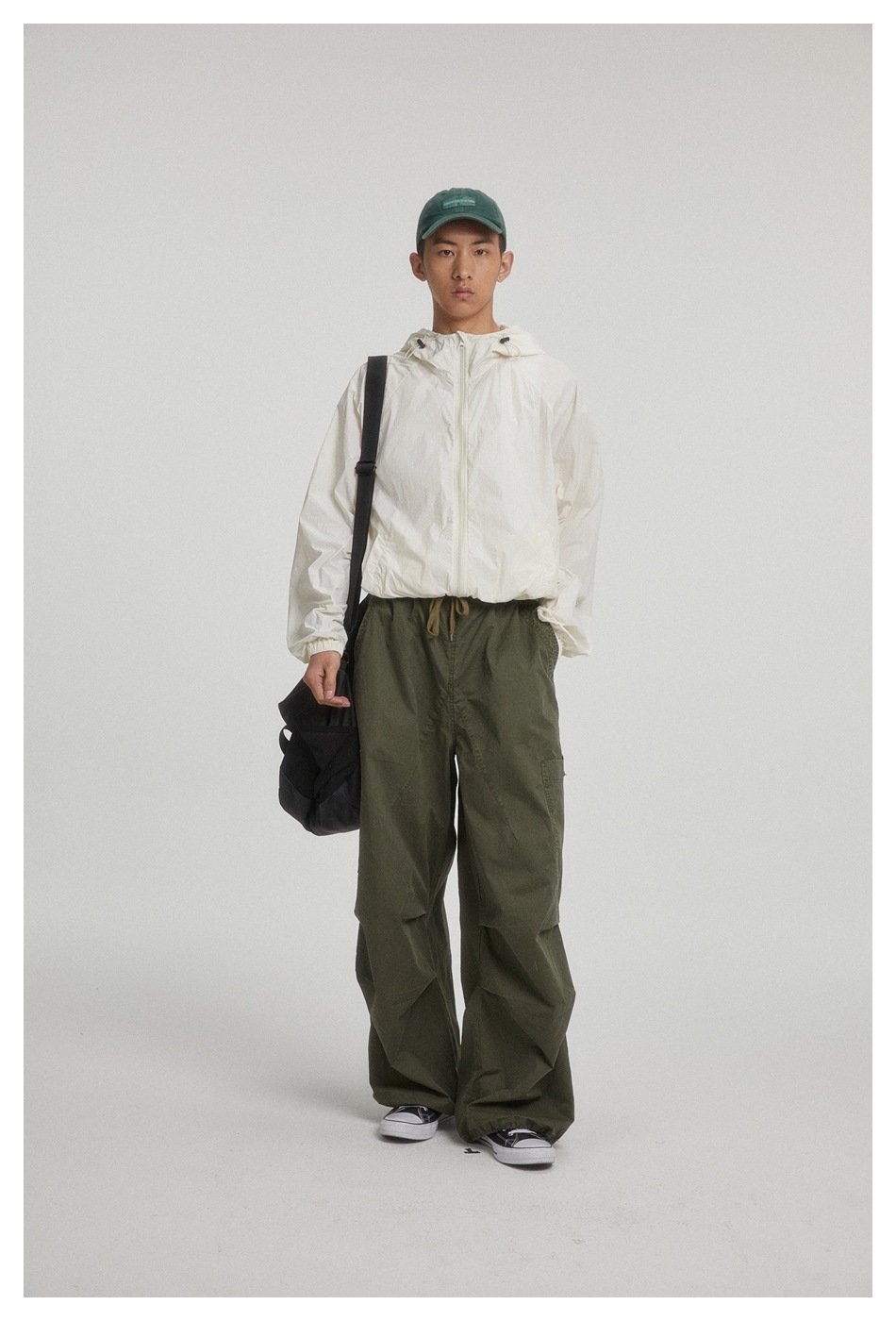 OUSWE China-Chic gewaschene gebrauchte Overalls Herren lockere und vielseitige gerade Freizeithose Deckhose RK67_voghion.com