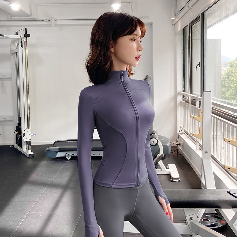 Quick-drying Slim-fit Yoga Clothes For Women, Long-sleeved Sports Fitness Tops, Fitness Clothes For Women_desvips.com