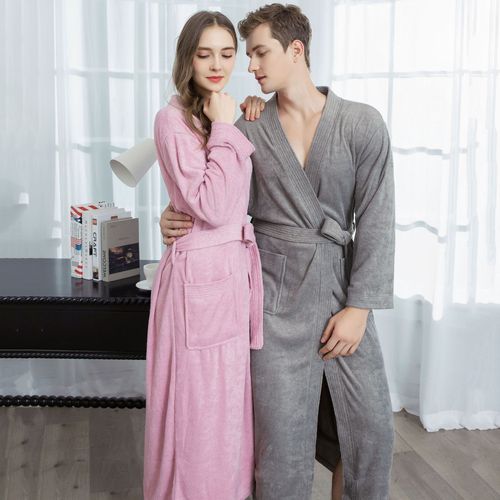 Seasonal Towel Robe for Men - Korean/Japanese Style, Beauty Salon & Hotel Compatible, Couple's Set, Cross-Border Exclusive, Factory Wholesale