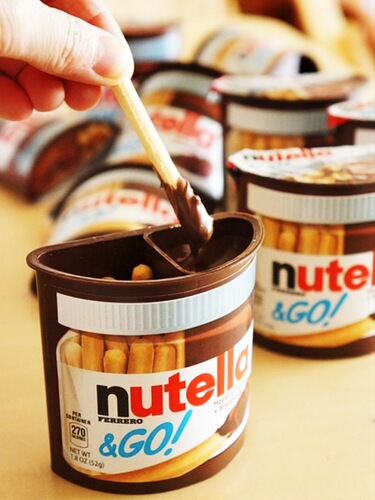 Imported snacks chocolate sauce finger biscuits nutella children's Nutella hazelnut Kinder Italy