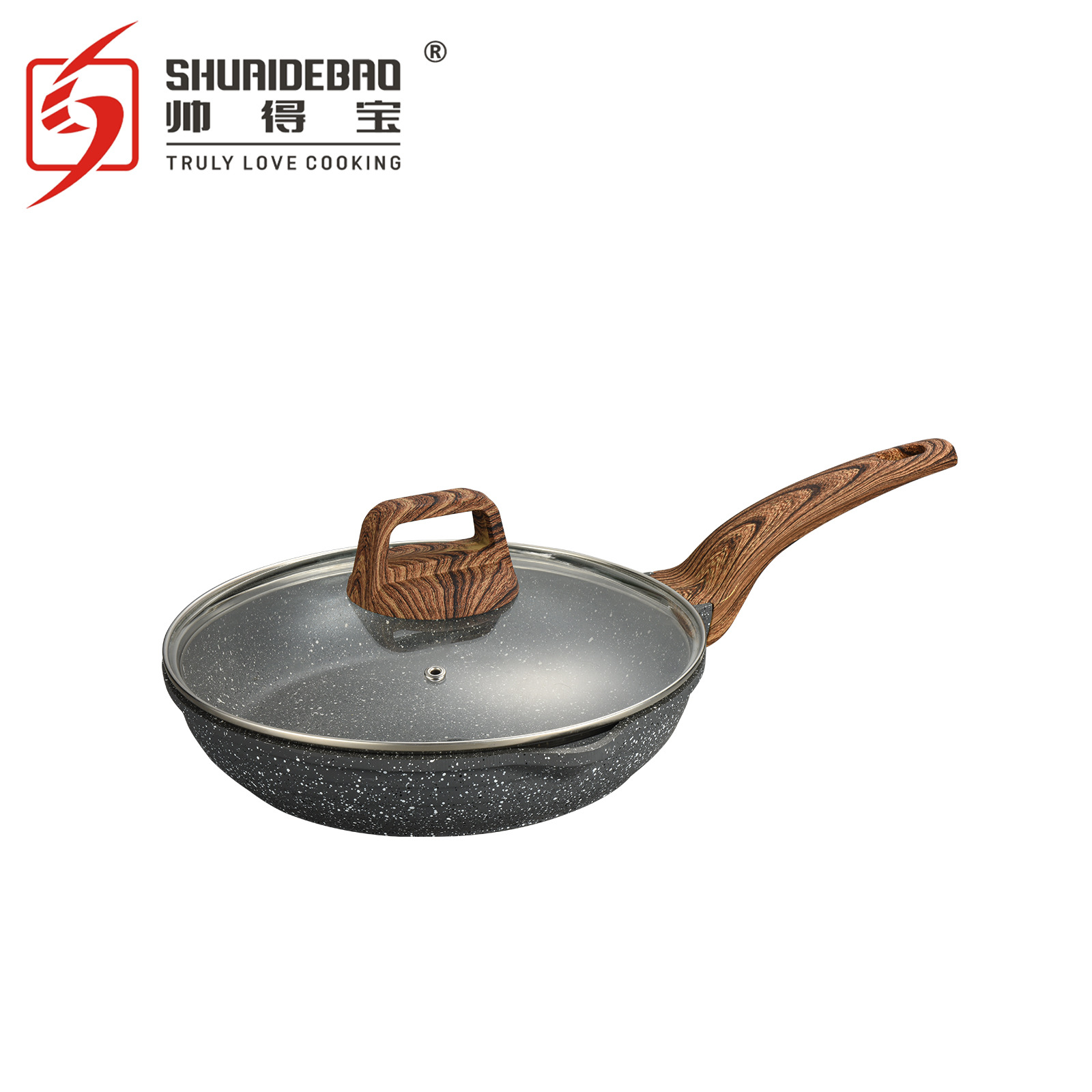 Maifan Stone sartén antiadherente hogar antiadherente sartén Cocina de Inducción universal sartén a rayas sartén profunda