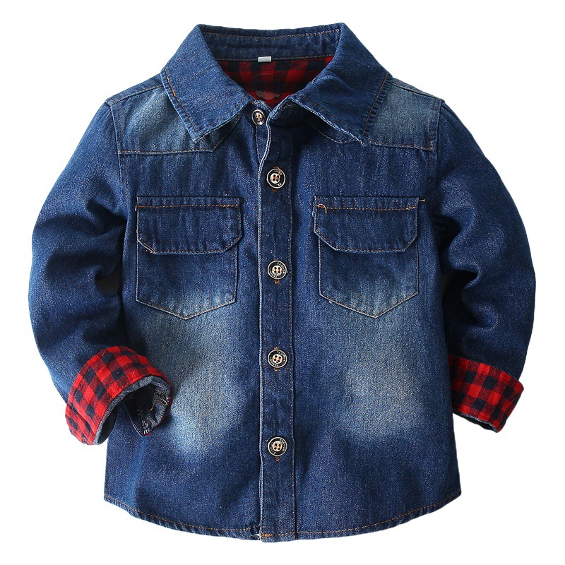 Amazon European and American Foreign Trade Children's Clothing 2021 Spring Boys' Long-Sleeved Denim Ripped Pants Two-Piece Set European and American Children's Clothing