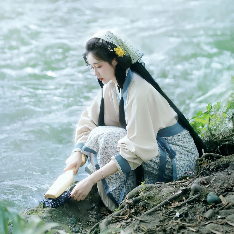 汉服女魏晋风古装成人古风宋制小个子田园风2025新款平民篁岭晒秋|undefined