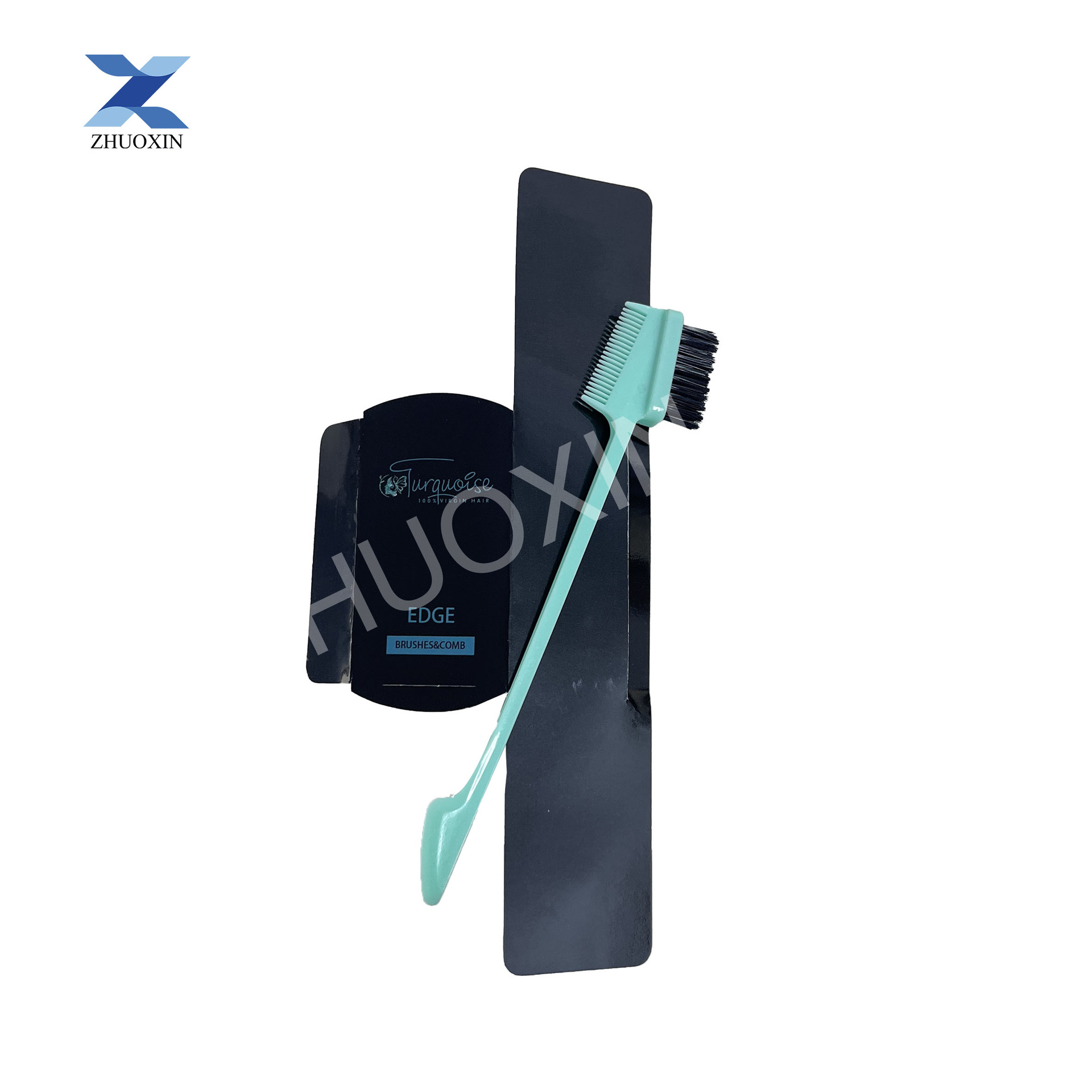 Beauty Eyebrow Brush, Hairline Comb, Double-Ended Eyebrow Dyeing Brush, Customized Packaging Logo, Multi-Color Optional Long-Handled Eyebrow Dyeing Brush