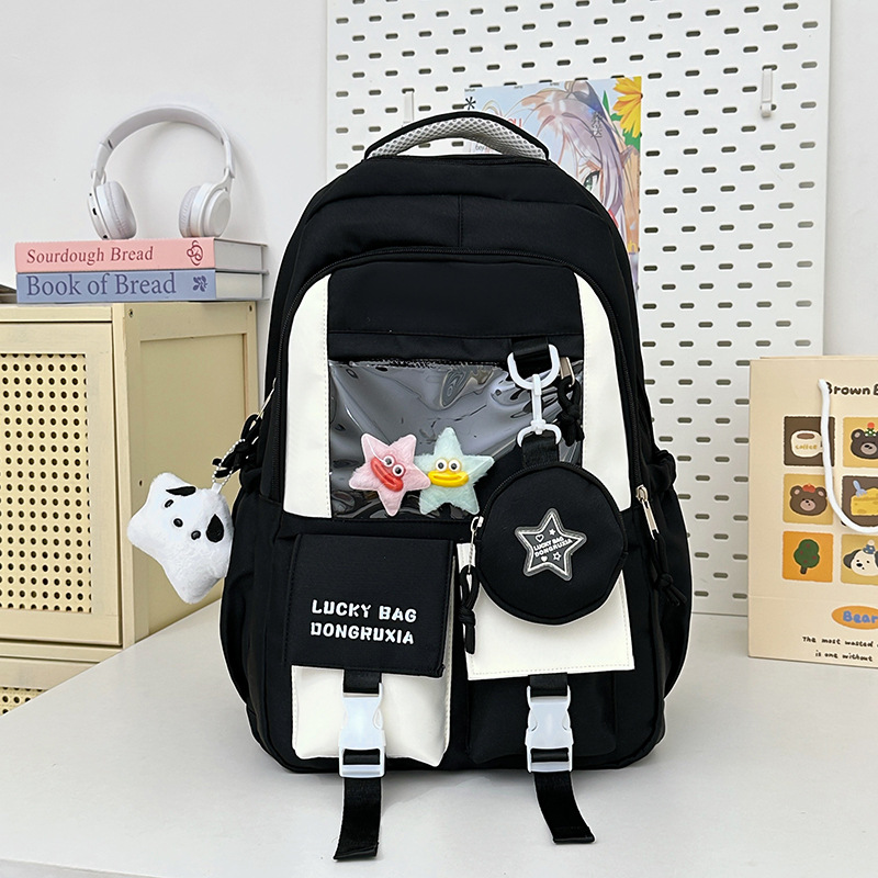 Linda mochila escolar para estudiantes de gran capacidad nueva mochila para estudiantes de secundaria y universitarios