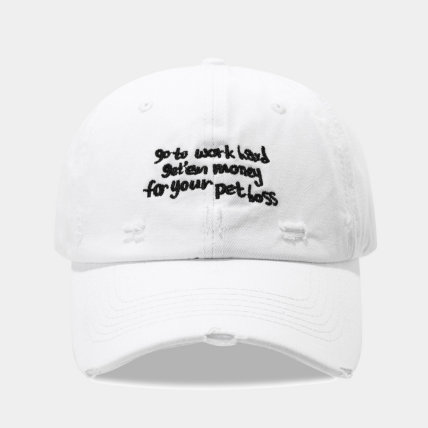 Gorra de béisbol con letras de agujero viejas japonesas para hombres y mujeres, verano retro, sombrero de lengua de pato de mezclilla casual coreano