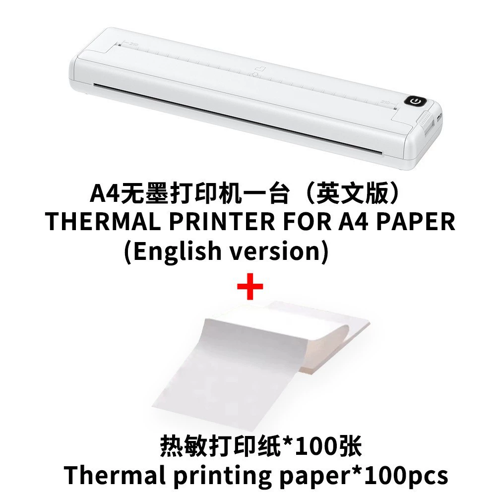 A4 thermal sensitivity error printing machine small household office Bluetooth wireless handheld portable portable portable ink normisture printing