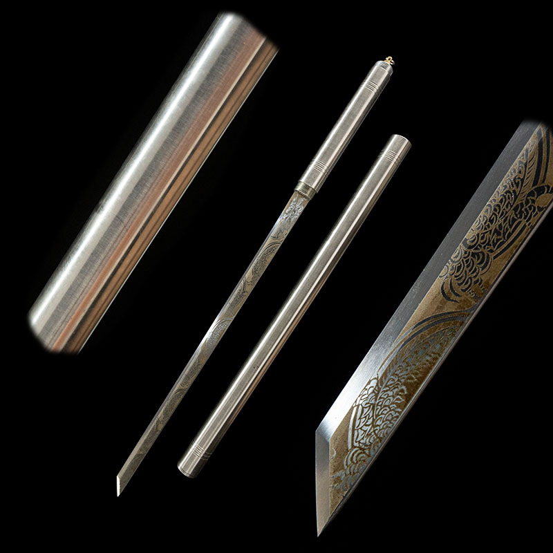 精钢棍刀加长一体刀剑可反接棍剑便携冷兵器防身长刀不锈钢未开刃