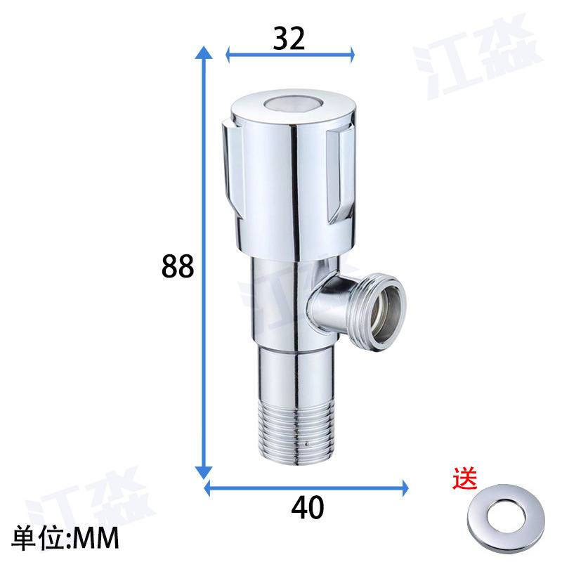 304 ステンレス鋼アングルバルブ銅コア銅ロッドアングルバルブクロスボーダー卸売給湯器トイレ入口と出口水冷と熱三角バルブ|undefined