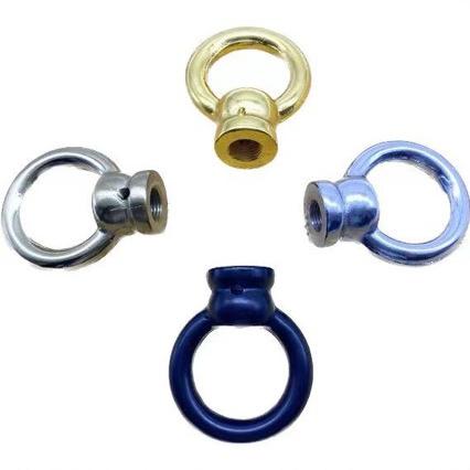 M10细牙吊灯铁吊环水晶灯闭口吊钩挂钩铁链承重铁环灯具灯饰配件