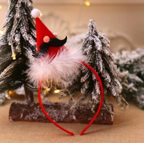 新しいクリスマスパーティーショー装飾子供のギフトクリスマス用品ヘッドバックルヘアフープ組み合わせメーカー卸売|undefined