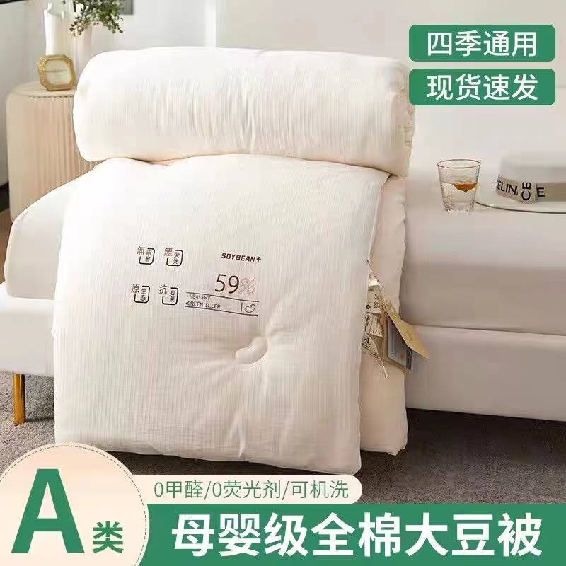 Maternal and Child class A 59% soybean quilt two-in-one quilt thickened cotton quilt quilt core spring and autumn Four Seasons quilt bedding