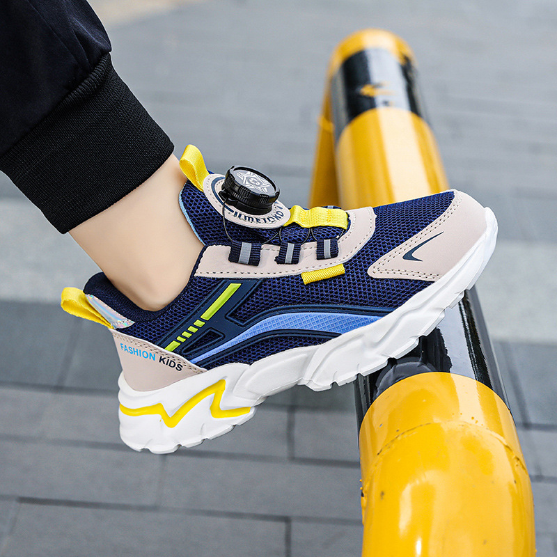 Zapatos transpirables para niños al por mayor para niños individuales primavera verano marea Zhongda Net 2024 deportes y ocio zapatos deportivos ocio para niños