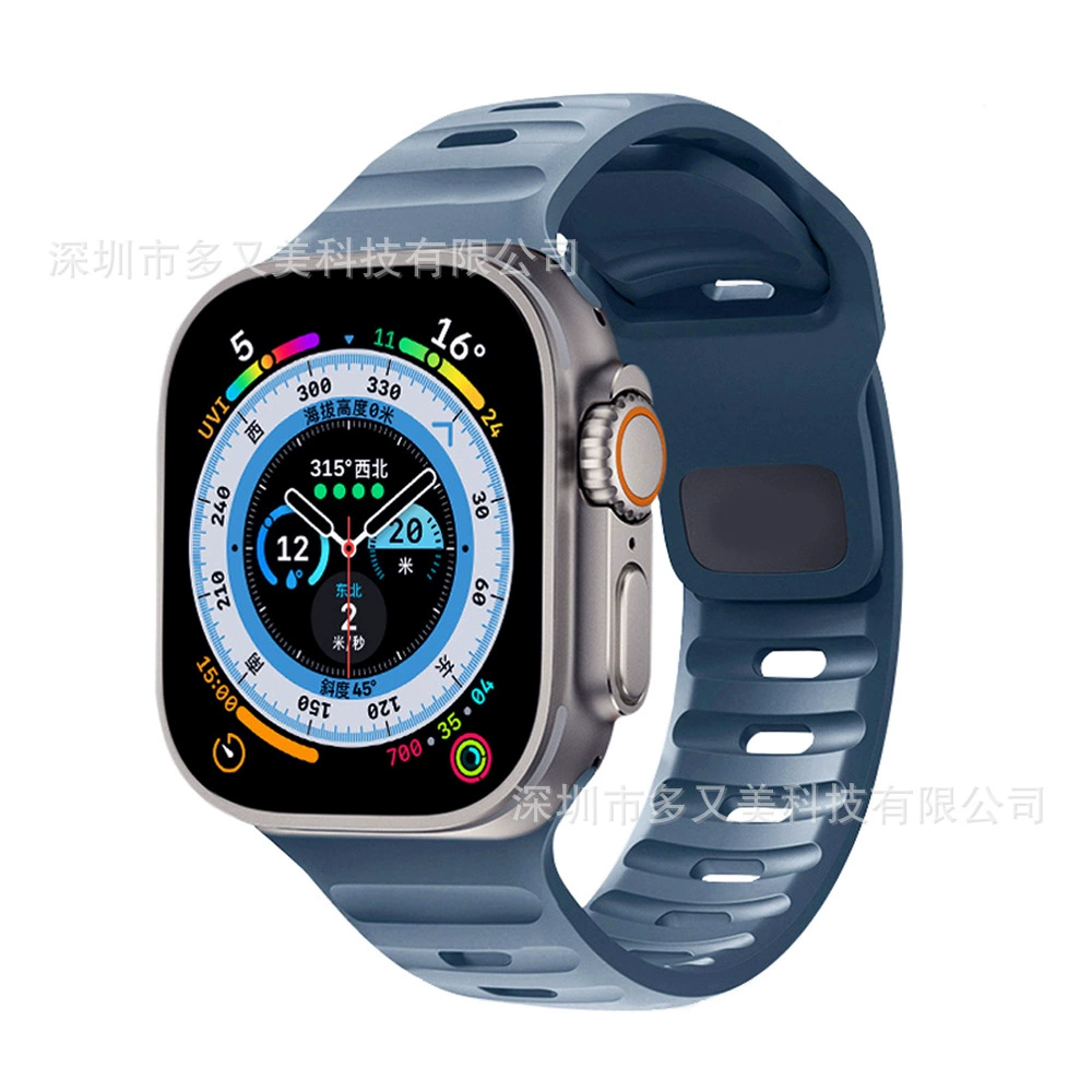 Силиконовый ремешок (совместим с Apple Watch) 38/40/41/42/44/45/46/49 мм — разные цвета