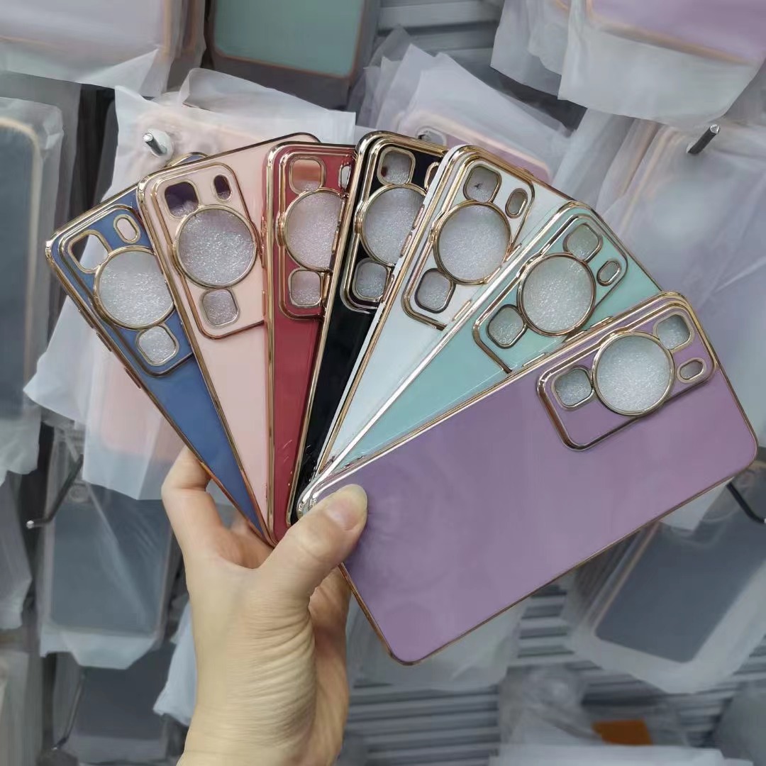 Foreign trade hot 6D Phnom Penh electroplated phone case for Huawei P60/P60Pro fine hole soft protective cover model full
