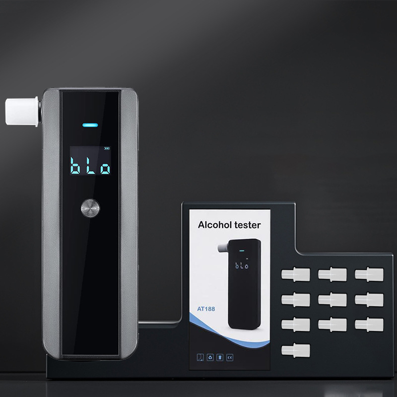跨境Temu速卖通酒精测试仪查酒驾检测仪吹气式高精度测酒精含量