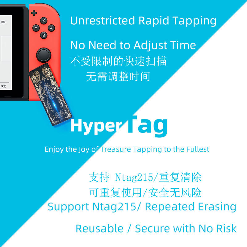 Etiqueta amiibo emulador NFC NTAG215 UID conmutador de conexión Bluetooth recargable