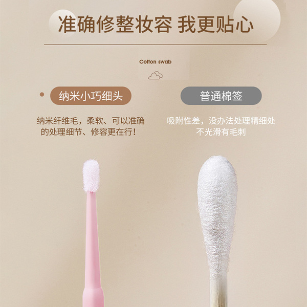 Disposable cotton swabs