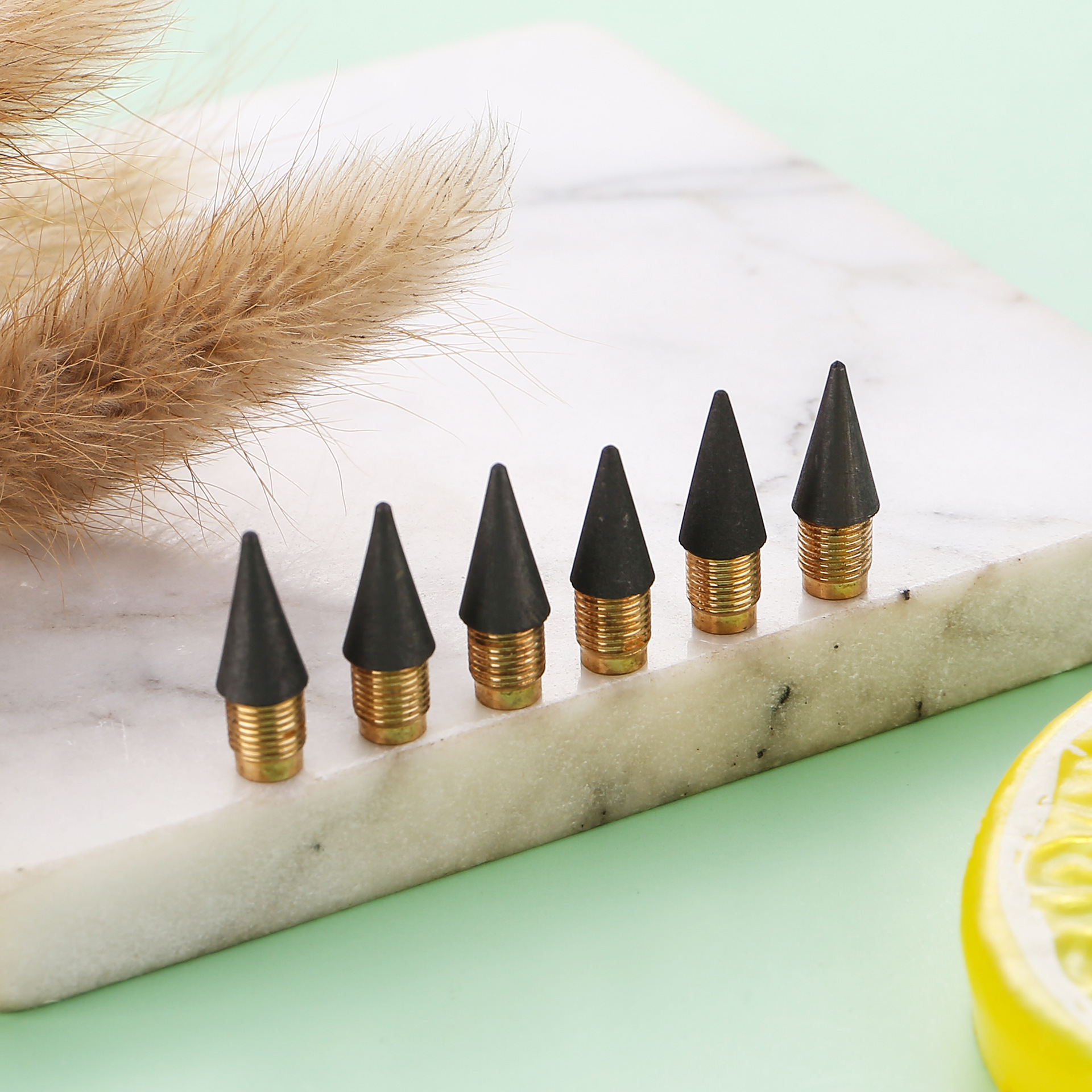 Accesorios de color permanente cabeza de reemplazo de lápiz sin tinta cabeza de lápiz reemplazable sin cortar cabeza de lápiz no es fácil romper cabeza de lápiz