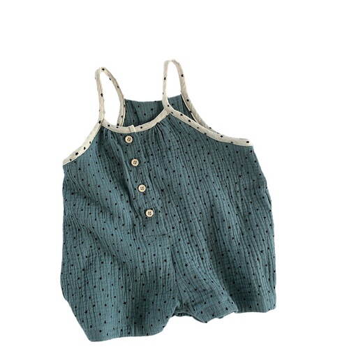 Baby Fashion Outfit~ Girls' Tank Top Bodysuit Summer New Korean Style Personality Baby Harness Trendy Baby Apparel