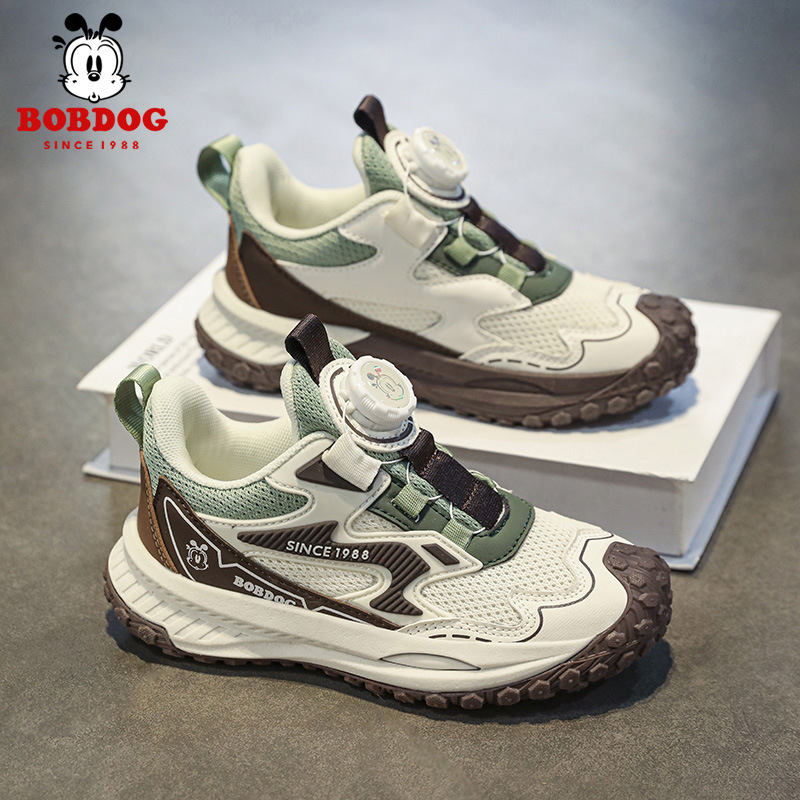 Babou Bean zapatos deportivos para niños otoño 2024 nuevos zapatos para niños antideslizantes, zapatos para niños grandes, zapatos transpirables para padres