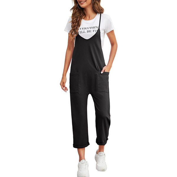 spring solid trousers
