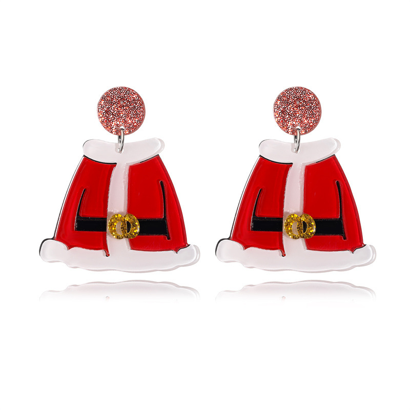 Joyería de vacaciones de Navidad transfronteriza pendientes de Santa Claus pendientes femeninos estilo ins pendientes de vacaciones de moda pendientes joyas