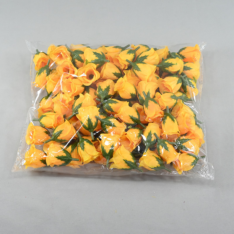 4 cm flores falsas flores coreanas pequeñas rosas pétalos de flores accesorios de boda hechos a mano