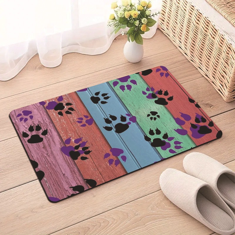 Transfronterizo TEMU alfombra de piso para mascotas resistente al desgaste se puede cortar alfombra de piso de barro de diatomeas absorción de agua americana alfombra antideslizante de secado rápido image 12