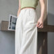 Tencel Linen High Waist Wide Leg Pants Women's 2024 Summer Thin Slimming All-match Draping Cotton Linen Suit Ice Silk Pants