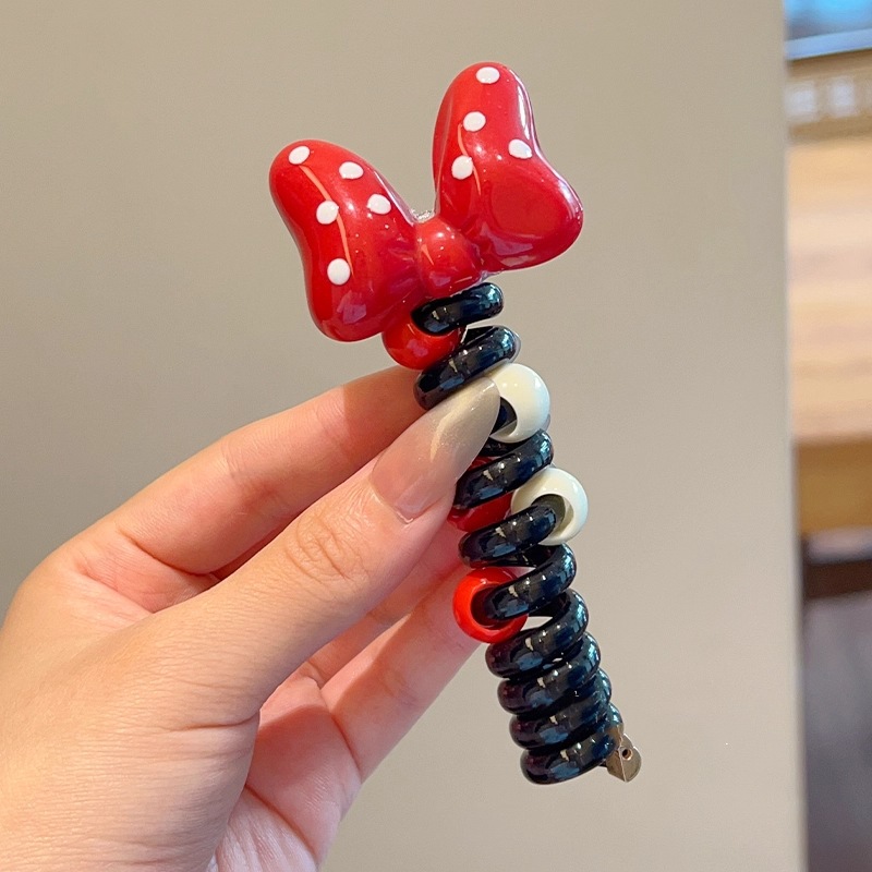 Línea telefónica trenzada transfronteriza, anillo para el cabello, perla, cabello trenzado recto, artefacto femenino, cola de caballo alta, burbuja, cabello trenzado, cuerda, accesorios para el cabello