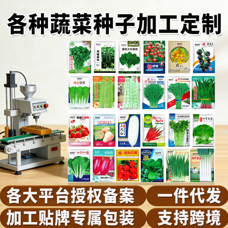 厂家四季蔬菜种子批发大全家庭菜园阳台盆栽蔬菜水果种籽水培菜籽