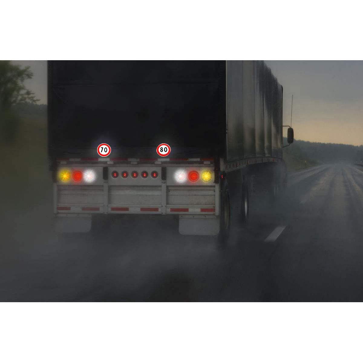 Amazon Speed Limit Sign Highly Reflective Auto Stickers 70 y 80 km estándar de la UE personalizable image 2