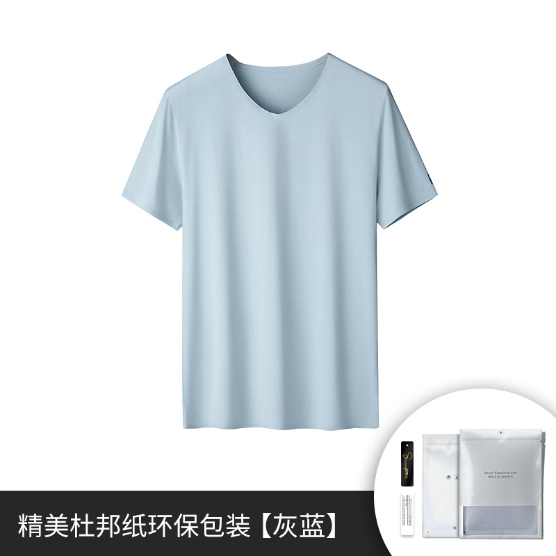 Camisetas de manga corta para hombre de algodón de 60 unidades para primavera y verano, capa base sin costuras, camiseta base de algodón puro, se pueden usar al aire libre, marca de moda.