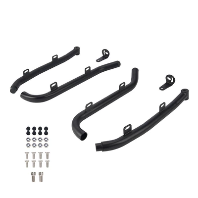 Yamaha 17-26 Models Modified Aluminum: Motorcycle pedals - paired-with-guardrailspair-for-wider-foot-pads