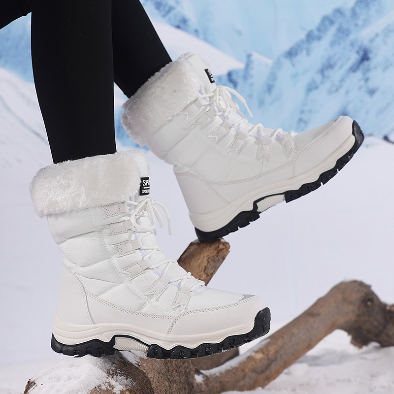 Botas de nieve cálidas de invierno al por mayor transfronterizas botas de esquí de esquí botas de alboroto botas de algodón turísticas del noreste más gruesas image 11